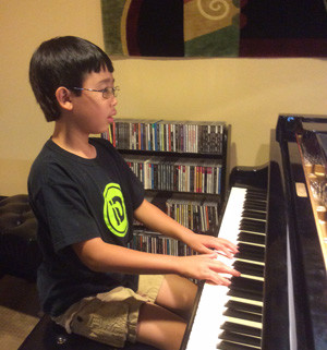 Boy Playing Piano